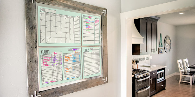 magnetic dry erase calendar whiteboard chore board