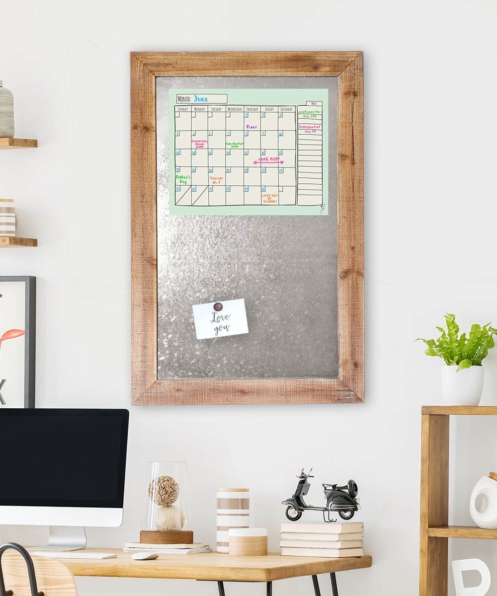 Magnetic Dry Erase Monthly Calendar Whiteboard family command center