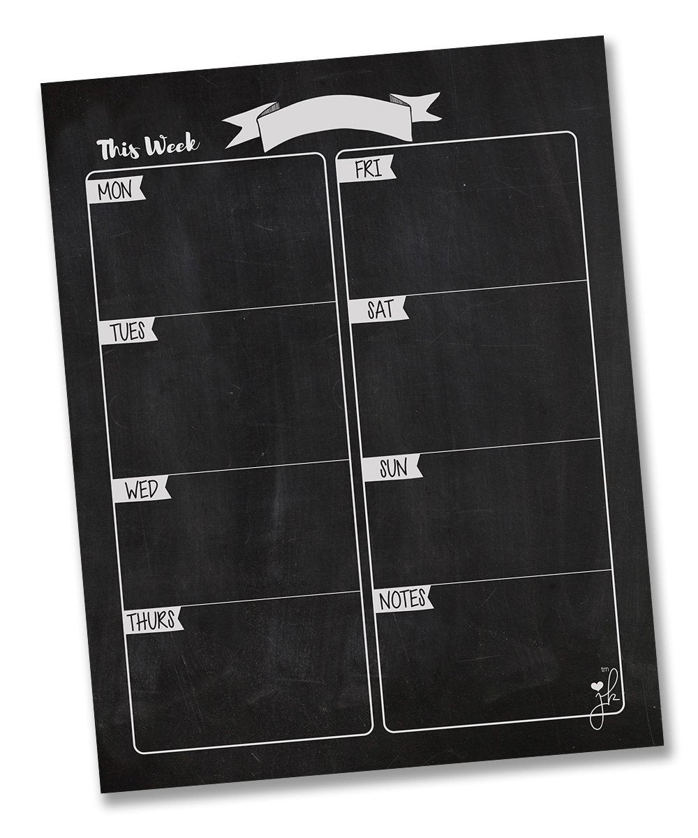 dry erase weekly calendar magnet for fridge