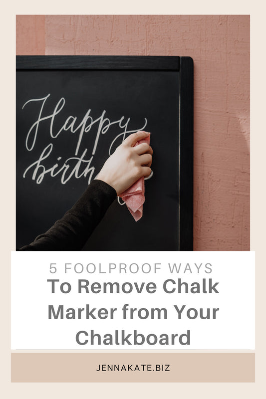how to get chalk marker off a chalkboard