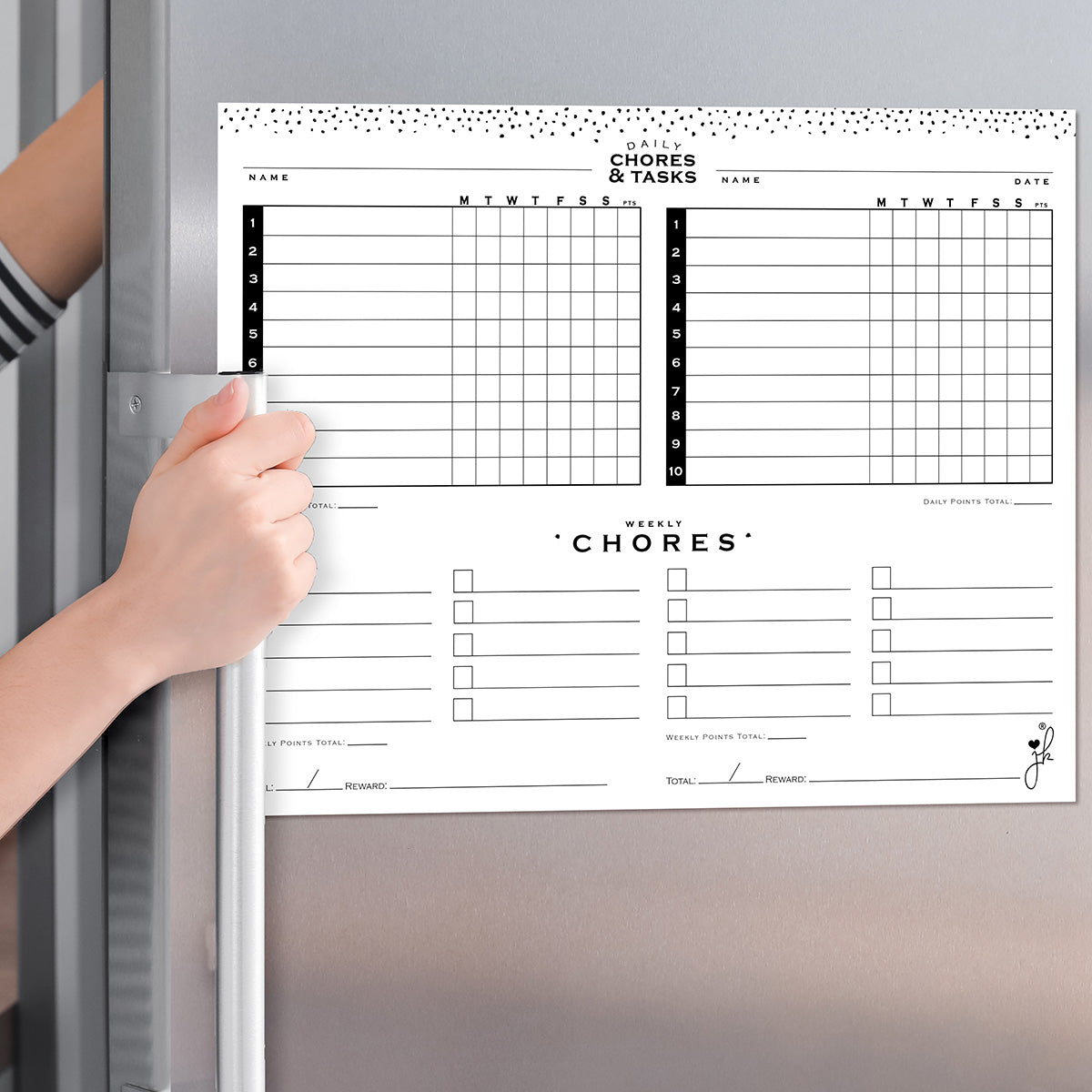 magnetic chore chart chores list for multiple kids