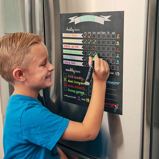 Magnetic Chore Chart Behavior reward Chore List for Kids morning chart 