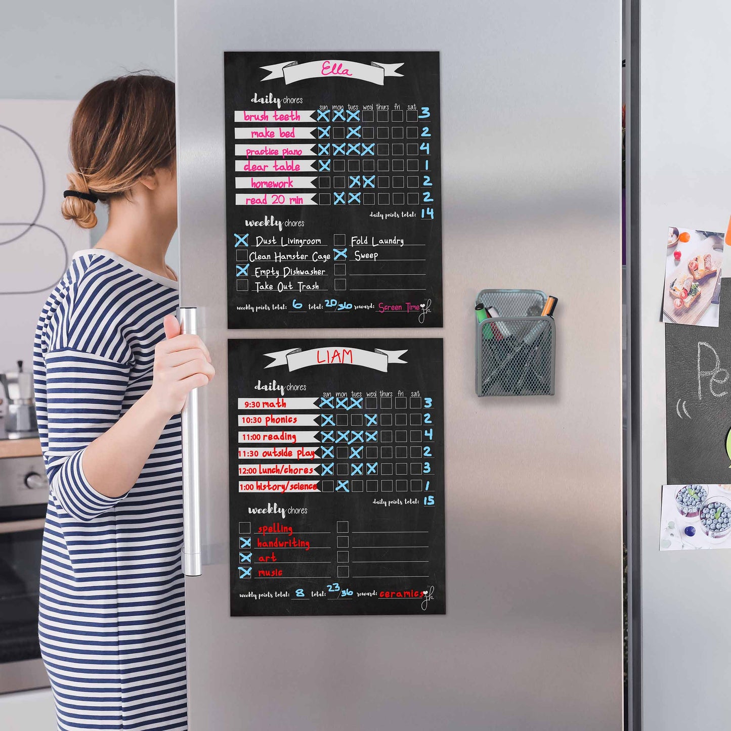 best chore chart for 2 kids multiple child chores charts for fridge cute 5 6 7 8 9 year old chore chart