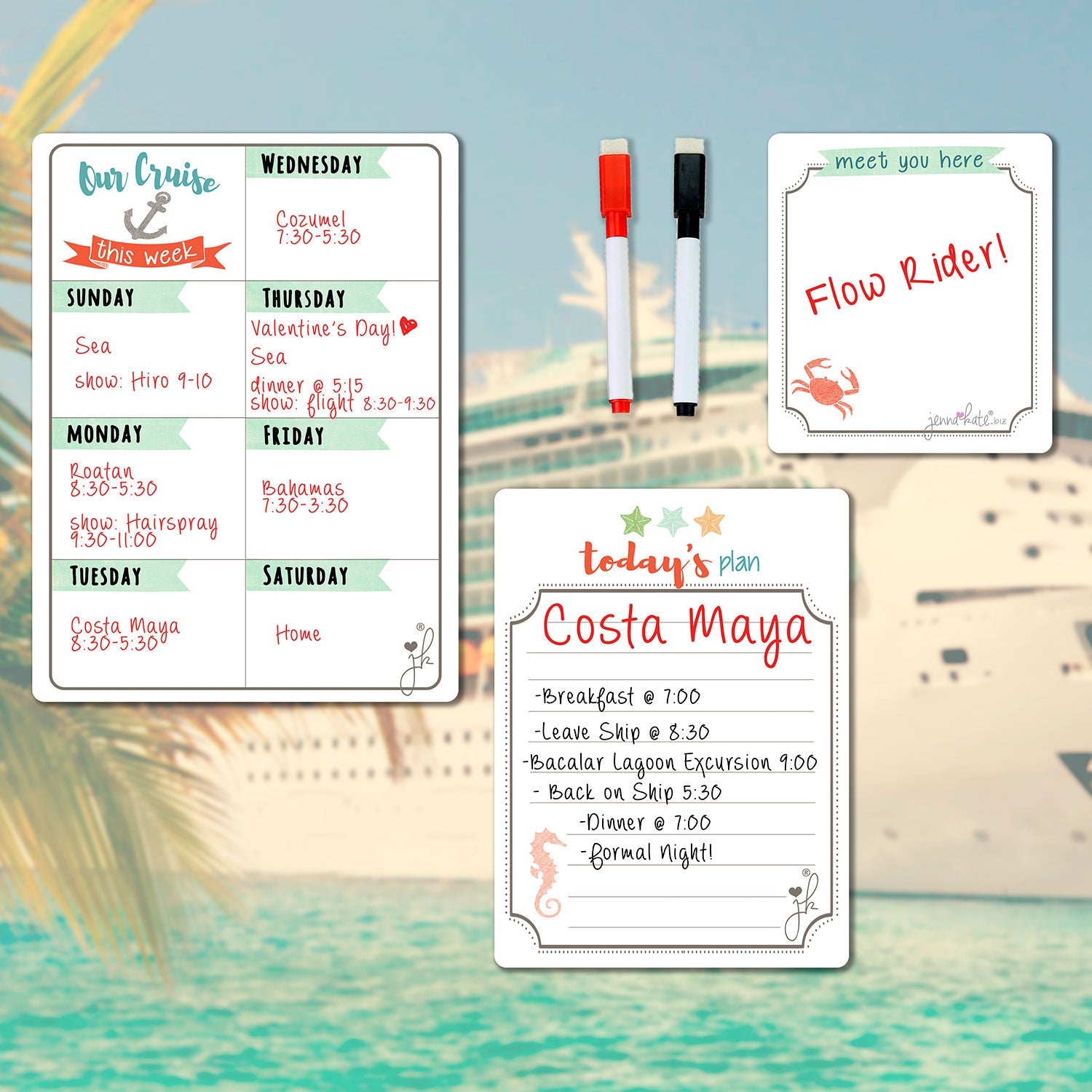 Cruise Schedule Planner - Cruise Accessories Door Magnets – JennaKate cruise-schedule-planner-cruise-accessories-door-magnets-jennakate