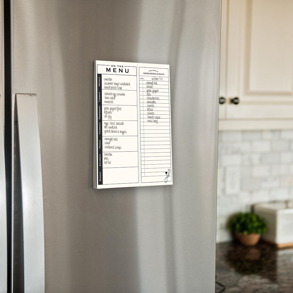 monthly Meal Planner magnetic Notepad magnet 