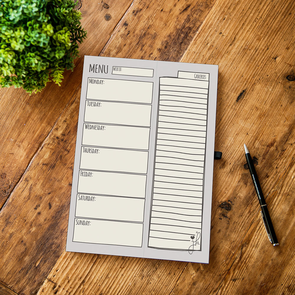 weekly family meal planner template with grocery list