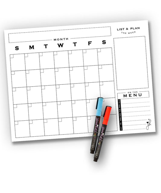 magnetic monthly calendar whiteboard dry erase classroom whiteboard